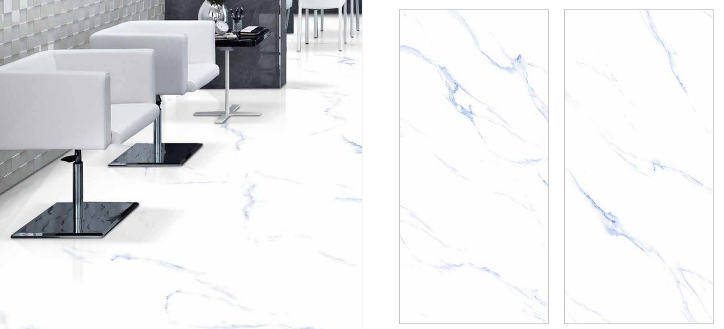 PRICE PER SQM- PREMIUM CARRARA BLUE 60X120 GLOSSY AND MATT FINISH