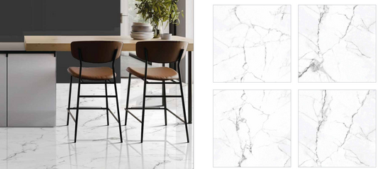 WHITE HIMALAYA 60X60 TILES PRICE IS PER SQM