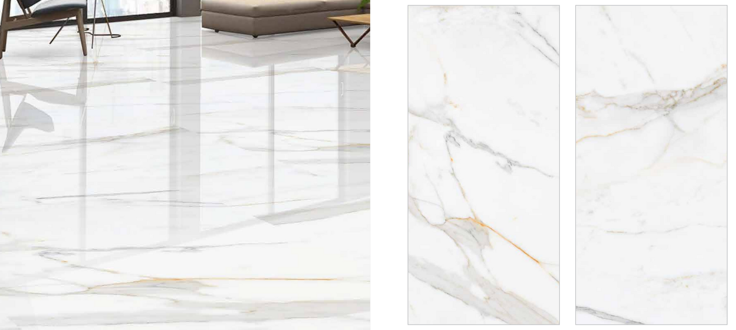 PRICE PER SQM- NEW SATVARIO PREMIUM 60X120 TILES GLOSSY FINISH